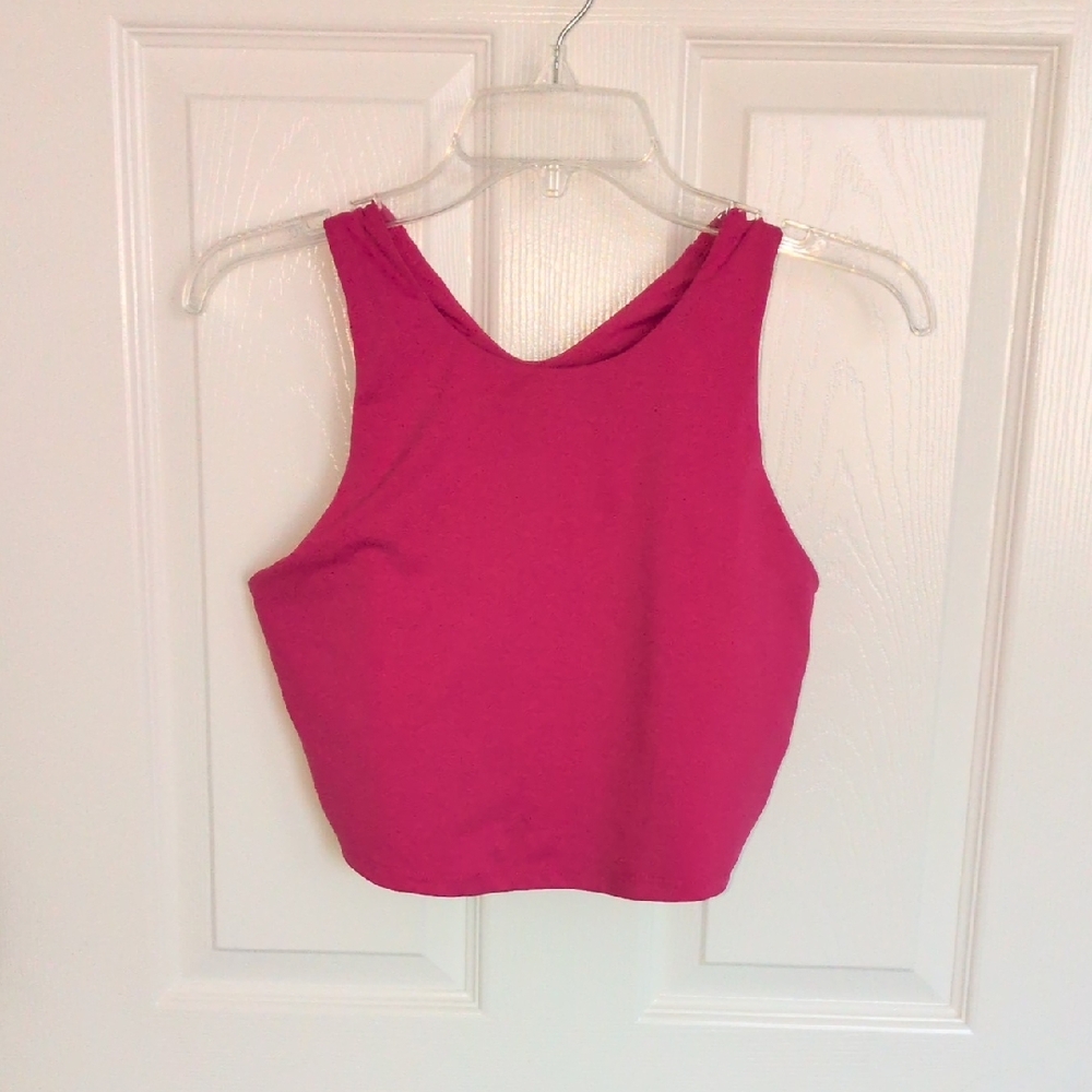 Kyodan Ultra Soft Long Length Sports Bra - Dark Pink - L